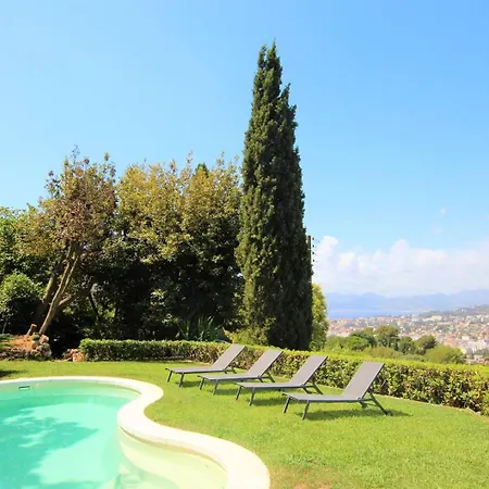 Avec Vue Mer, Piscine Et Jardin - Le Cannet, A 3 Kilometre De Cannes فيلة